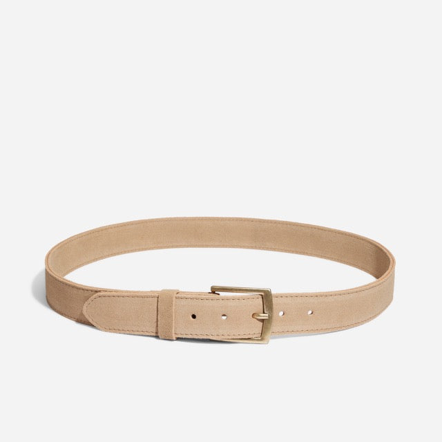 Nisolo | Owen Belt British 2.0 | Linen Suede Linen Suede / M Nisolo | Owen Belt British 2.0 | Linen Suede Linen Suede / M