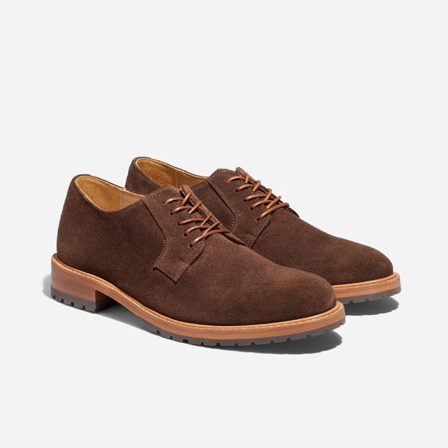 Nisolo Rey Everyday Derby Lug Umber Brown Suede Size 9 Nisolo Rey Everyday Derby Lug Umber Brown Suede Size 9