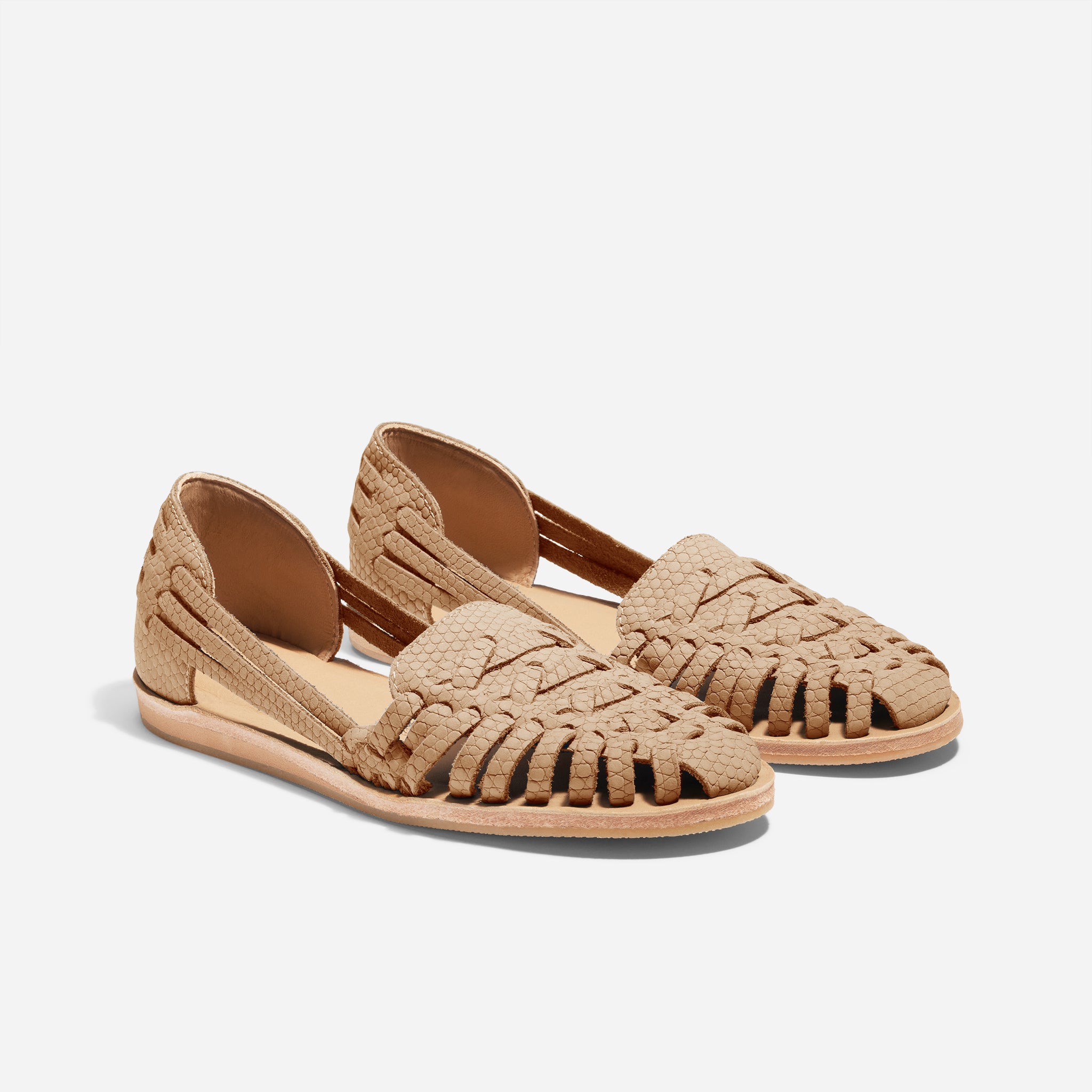 Almond Snake Women's Huarache 2.0 Sandal | Nisolo