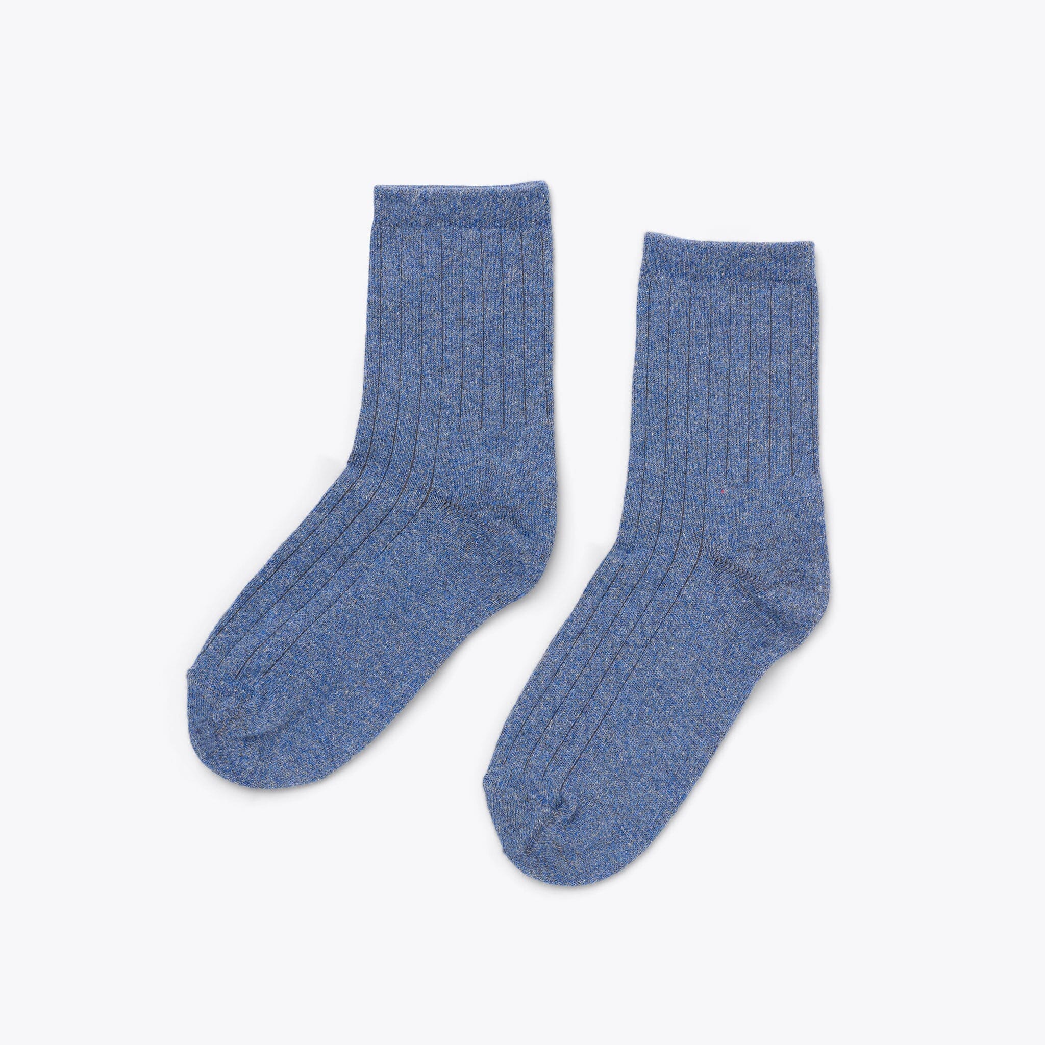 Cotton Mid Sock Indigo Marl Socks Nisolo 