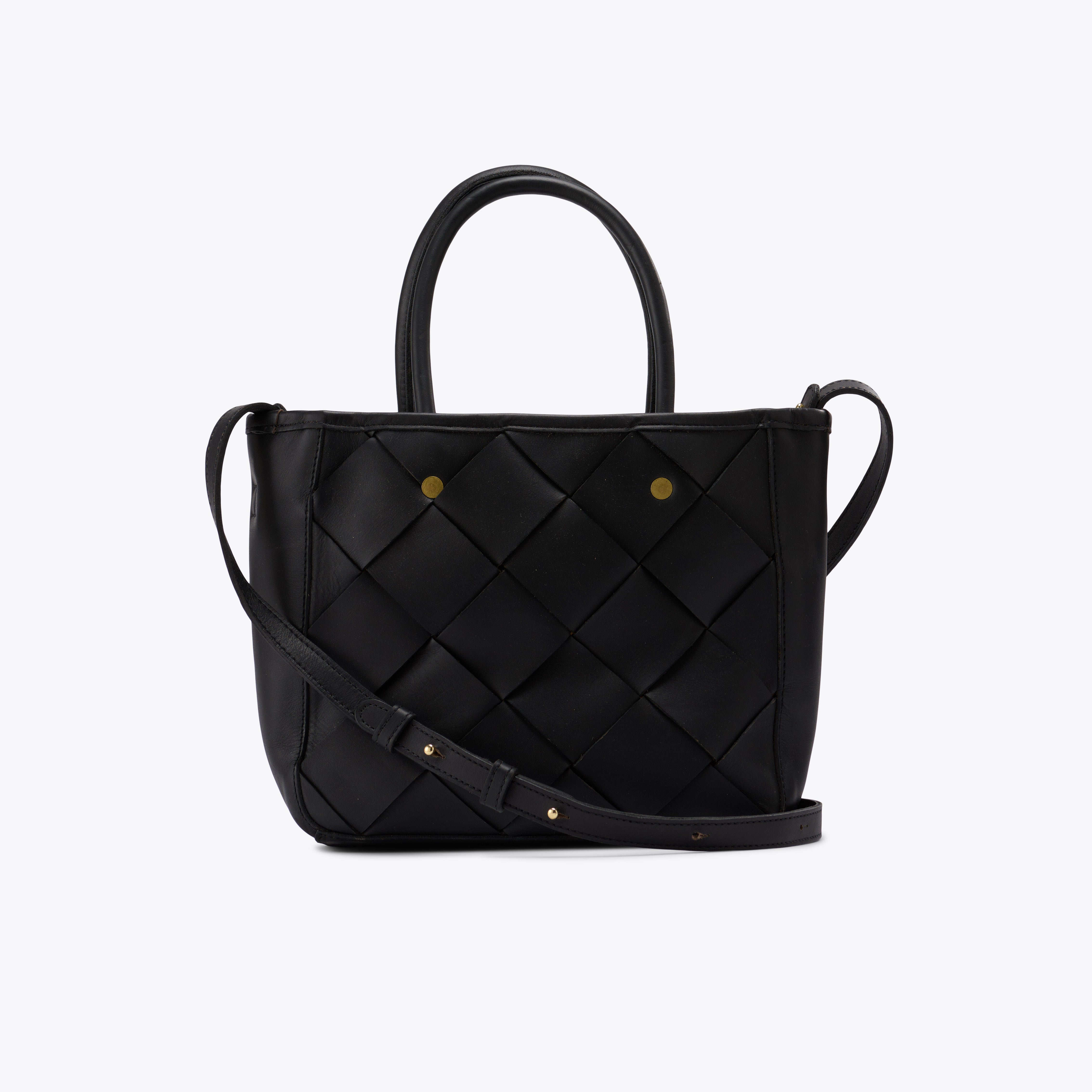 Carry-All Handwoven Satchel Black