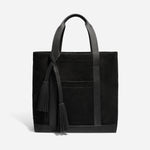 Arlo Tote Black Suede