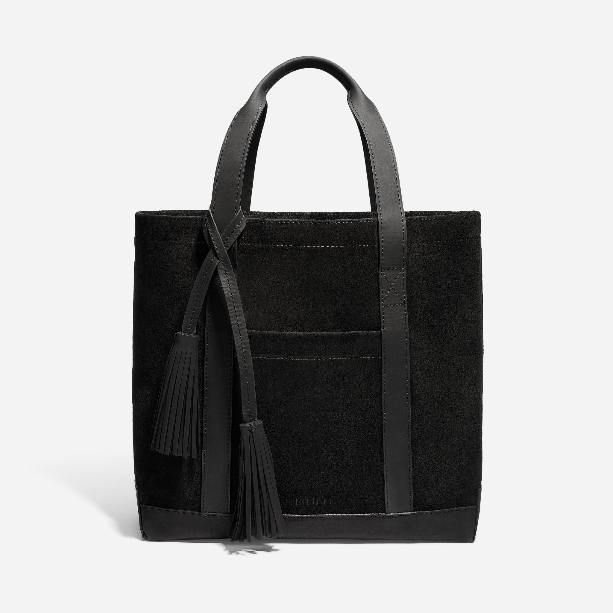 Arlo Tote Black Suede