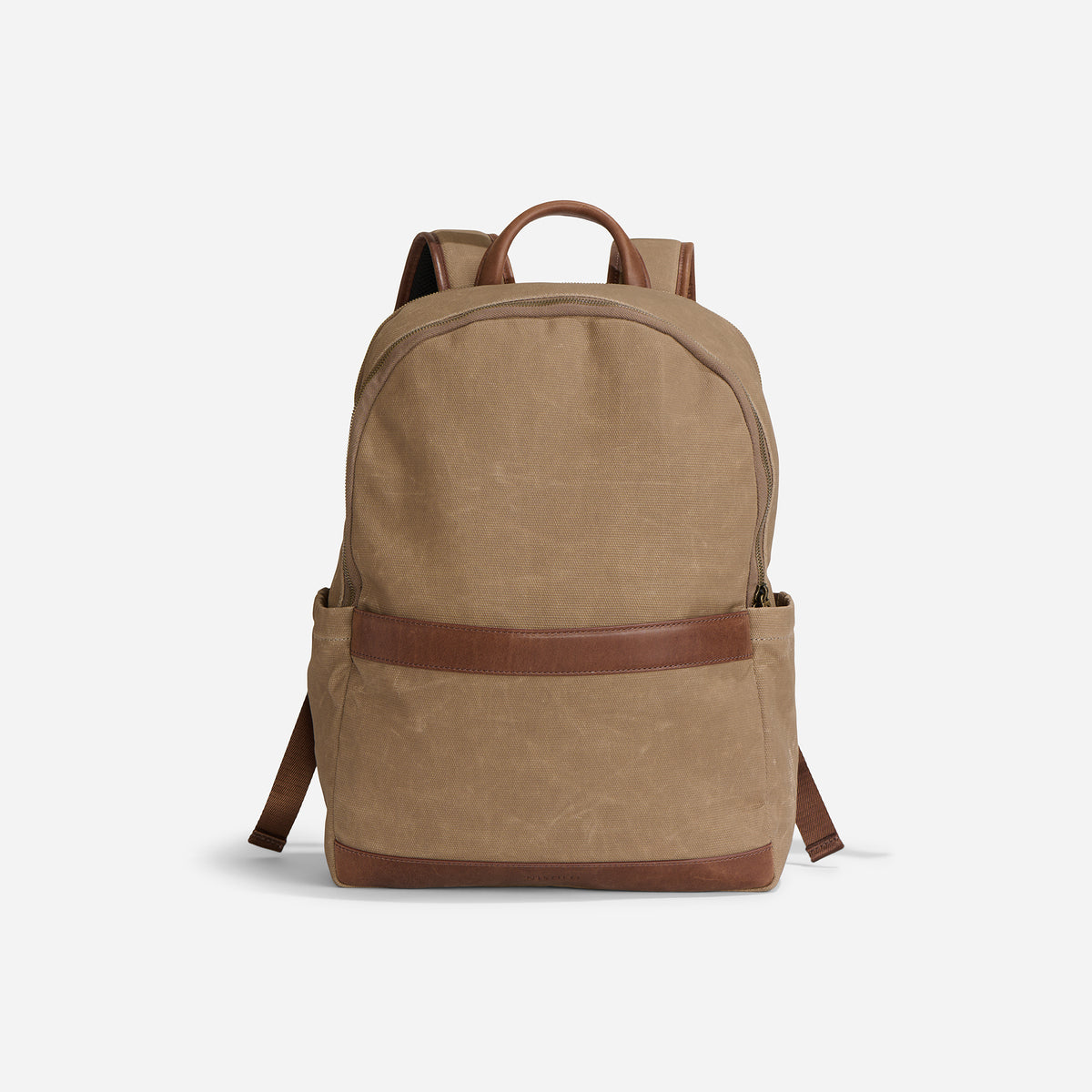 Nisolo Alex leather commuter backpack Alex Commuter Backpack Waxed Canvas – Nisolo main image 2