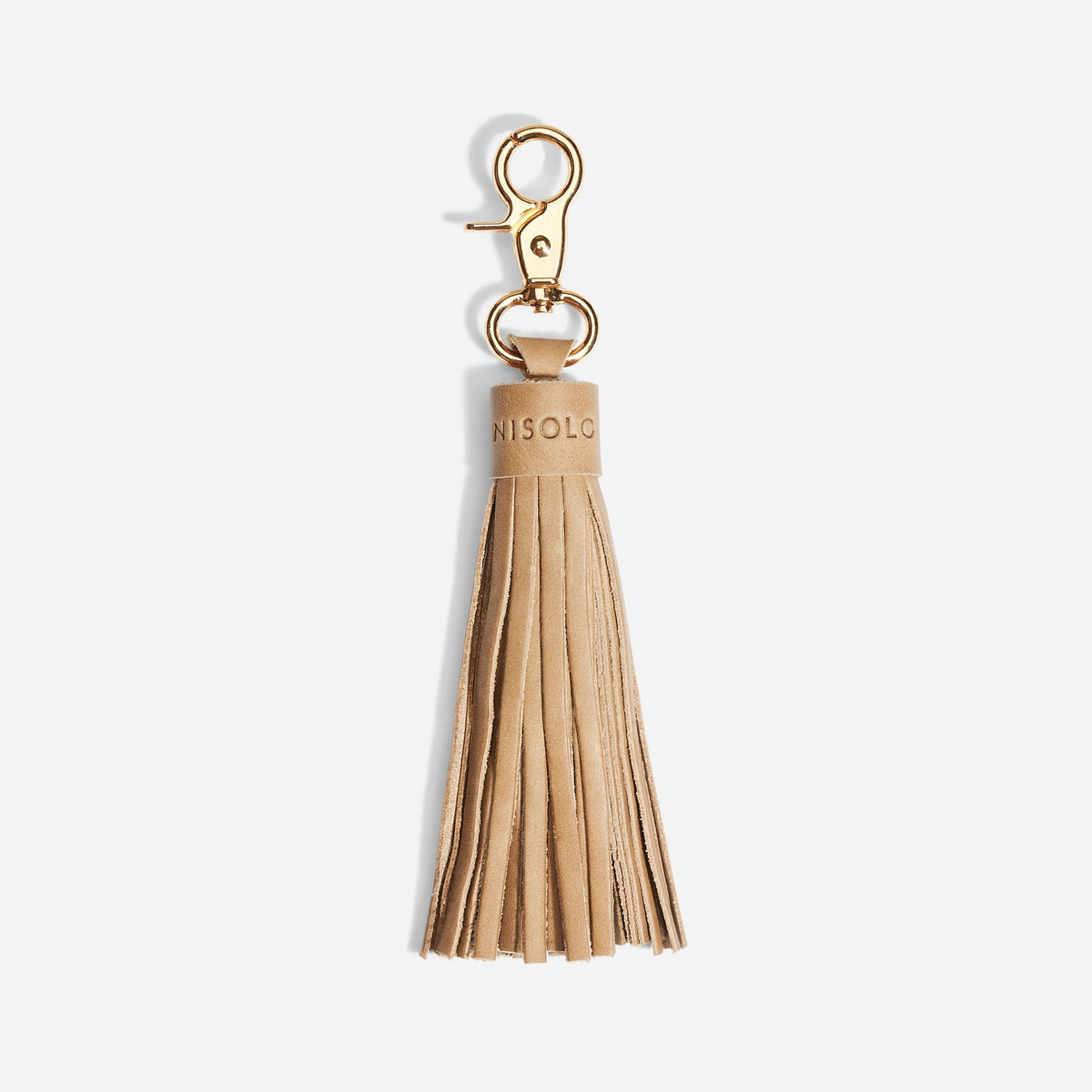 Tassel Bag Charm Almond
