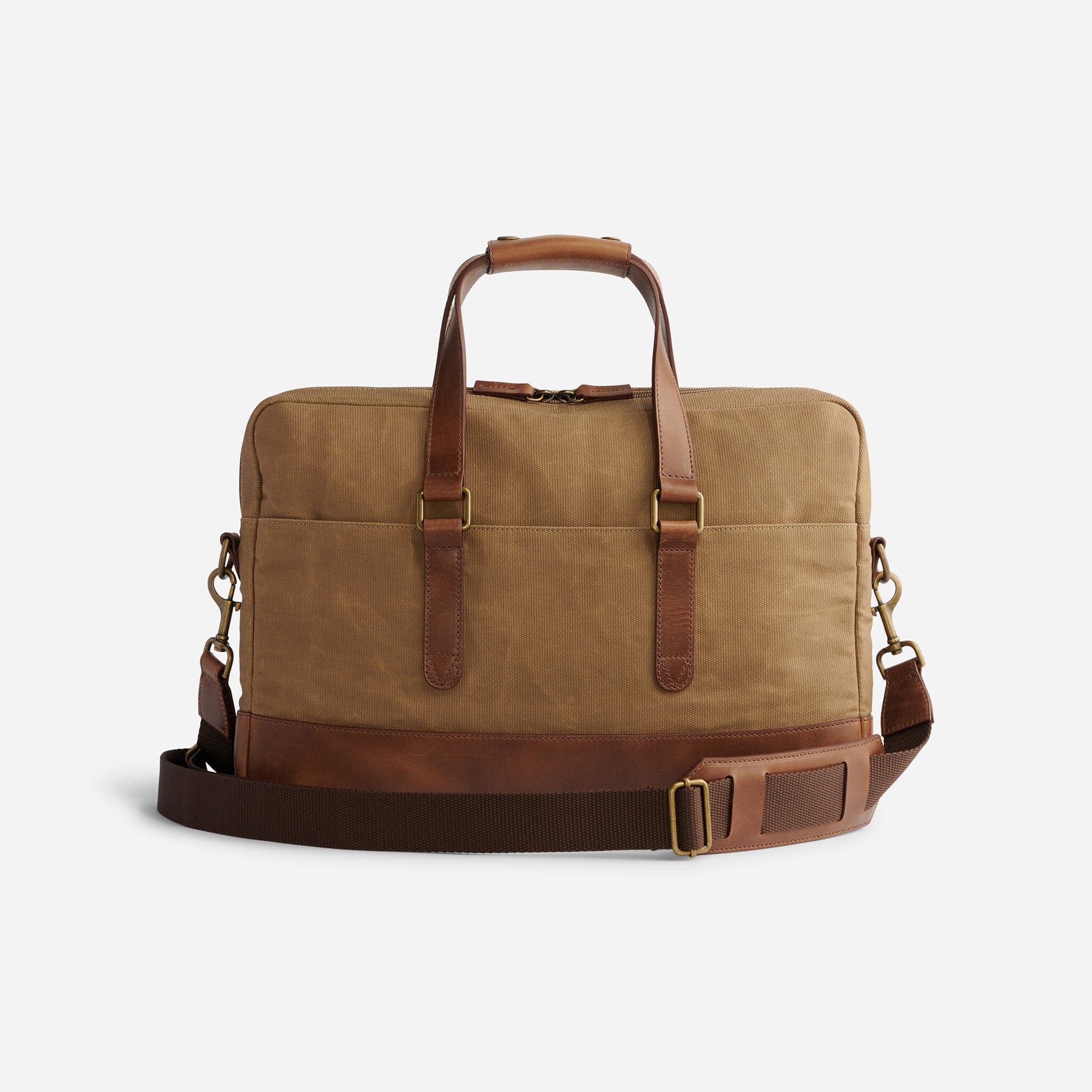 Mens waxed canvas briefcase Clearance