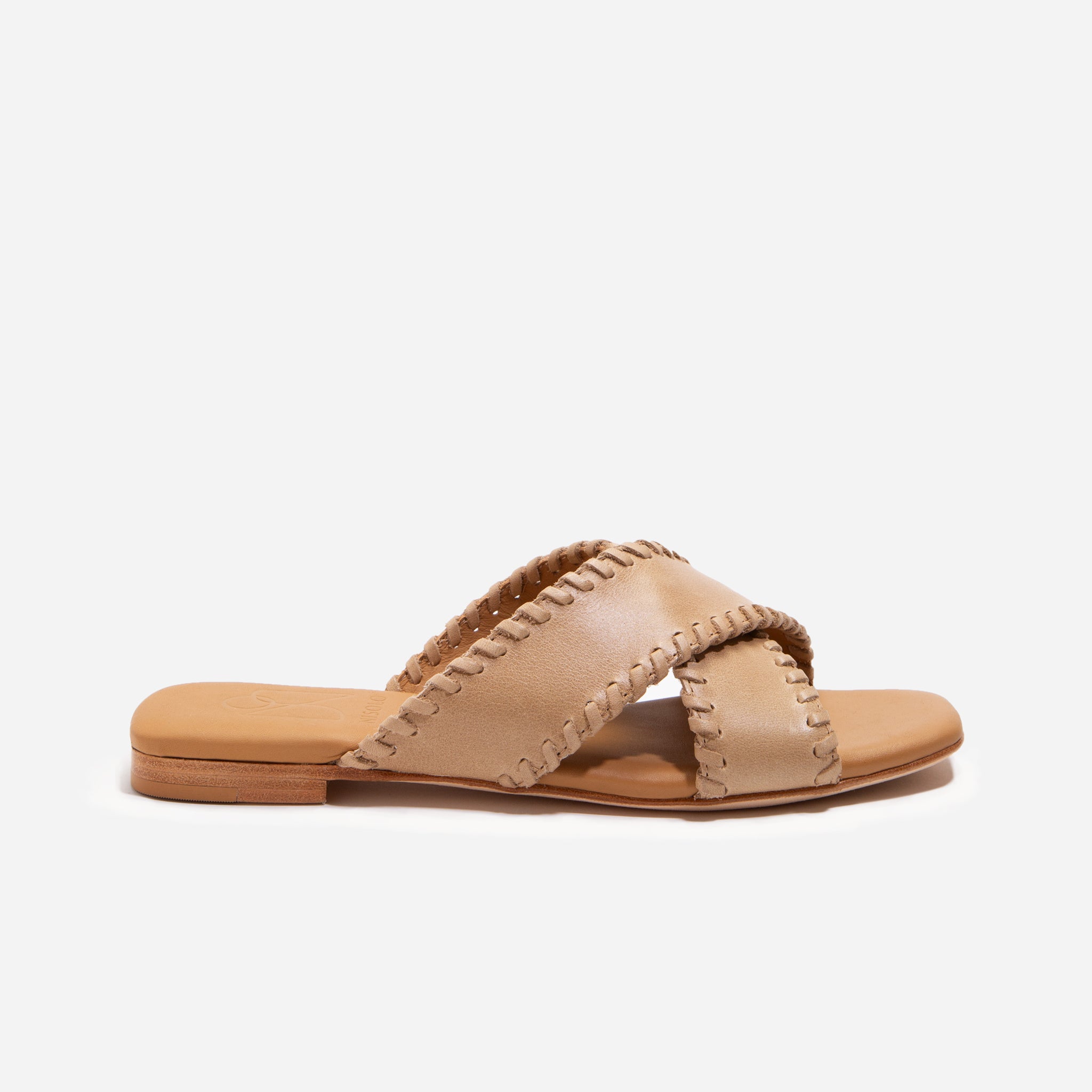 Catalina Sandal Whipstitch Almond – Nisolo