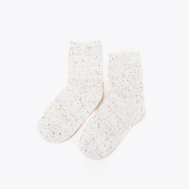 Cotton Mid Sock Ivory Multicolor Marl Socks Nisolo 