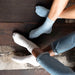Wool Cushion Crew Hiker Sock Charcoal Colorblock Socks Nisolo 