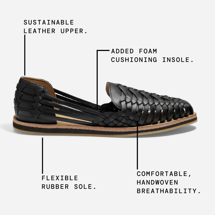 Men's Huarache Sandal 2.0 Black – Nisolo