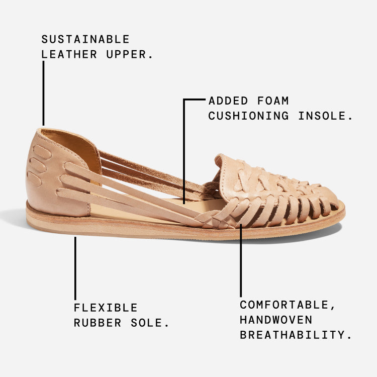 Almond Women's Huarache Sandal | Nisolo