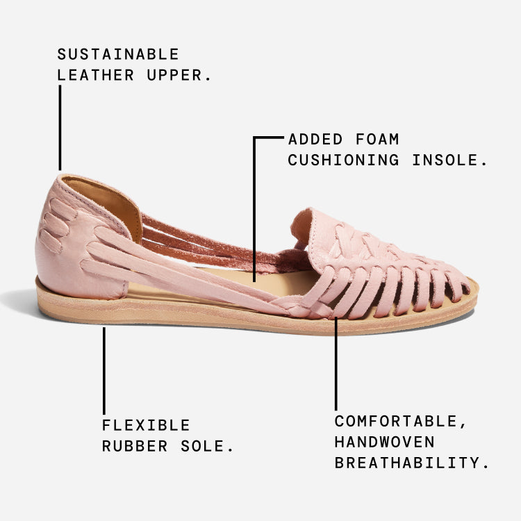 Blush Women's Huarache 2.0 Sandal | Nisolo