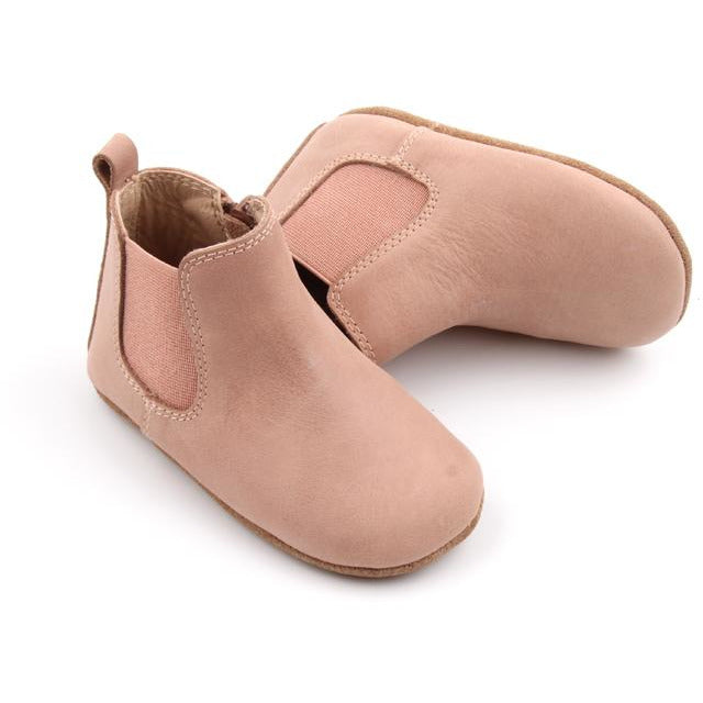 Soft Sole Waxed Leather Chelsea Boot Antelope Pink