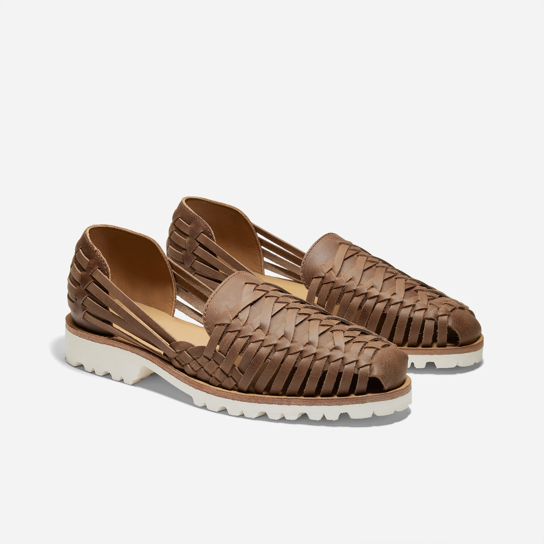 tobacco sandals The Maury Designed with a sturdy yet stylish crisscross vamp Men's Huarache Lug Sandal Tobacco