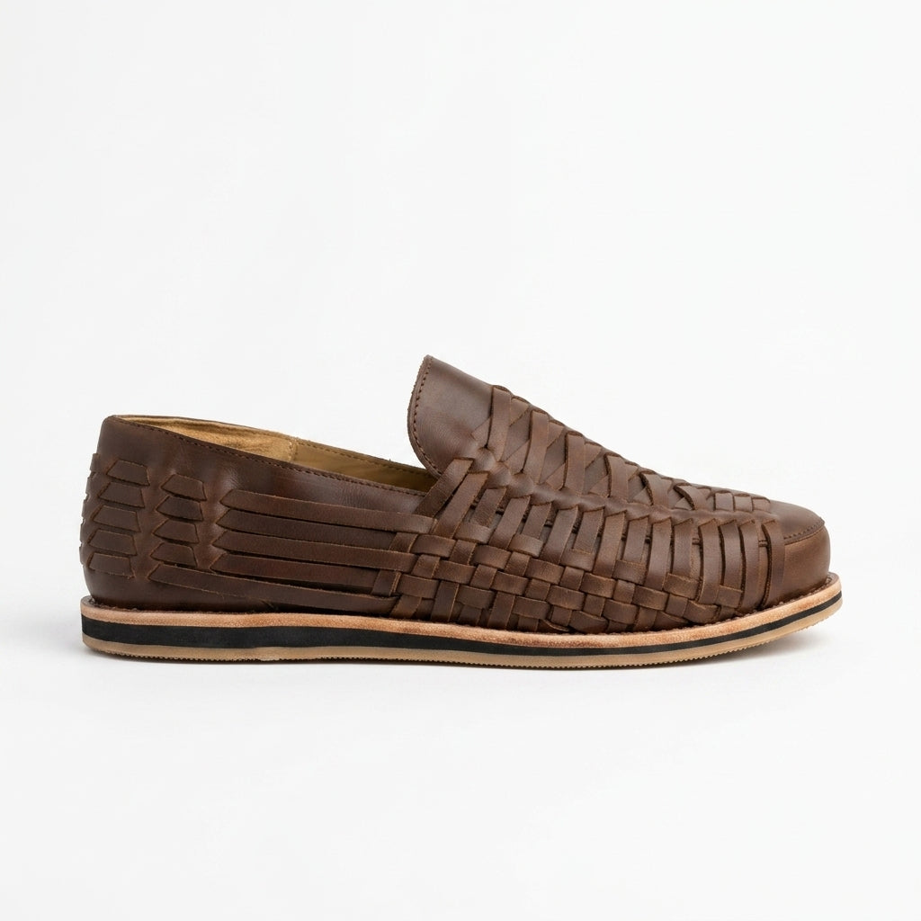 Men's Huarache Slip On Brown