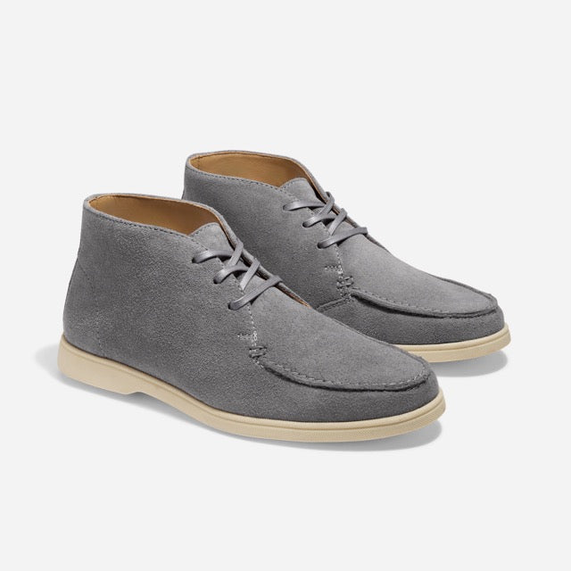 Drew Chukka Grey Suede