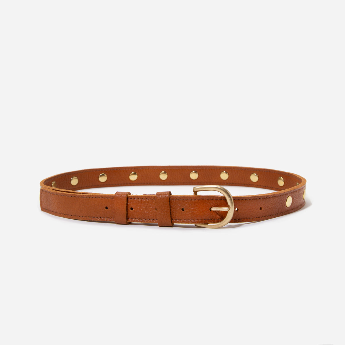 Noemi Studded Belt British Tan – Nisolo