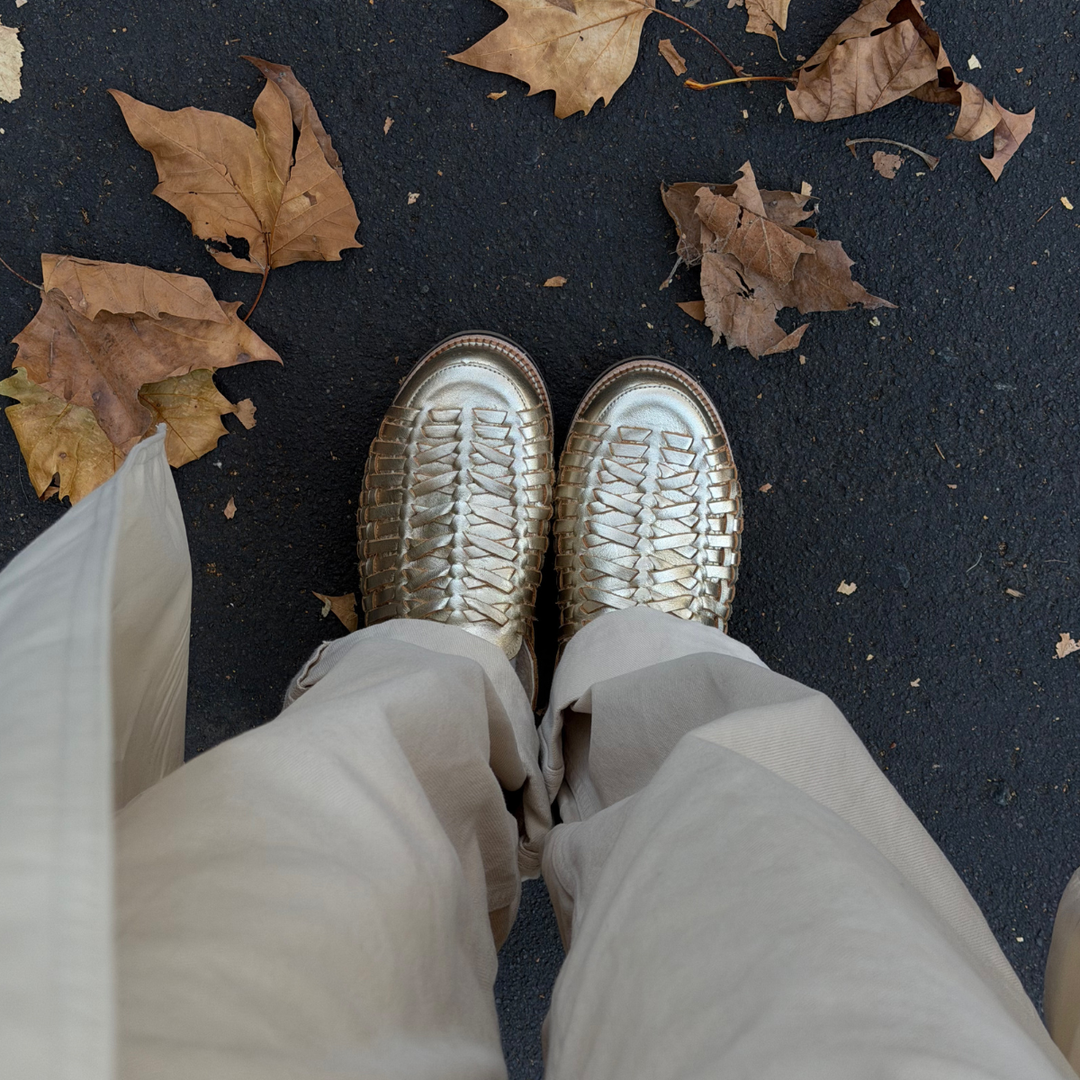 Women's Huarache Cozy Slip On Gold