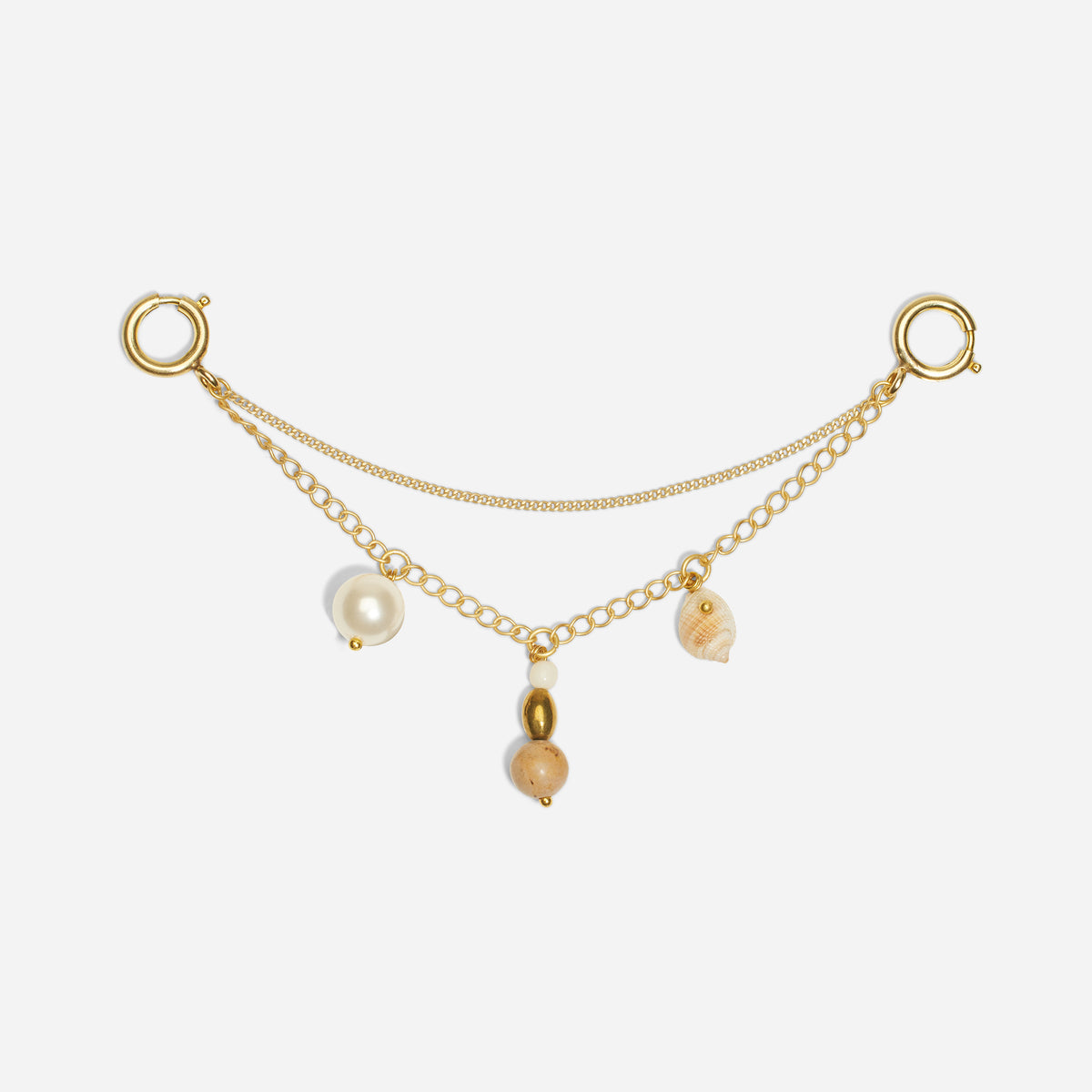 Shoe Charm Chain with Charms Natural