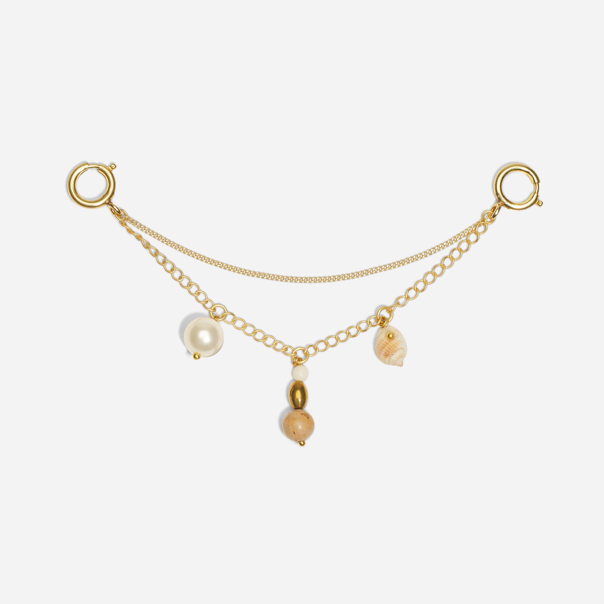 Shoe Charm Chain with Charms Natural