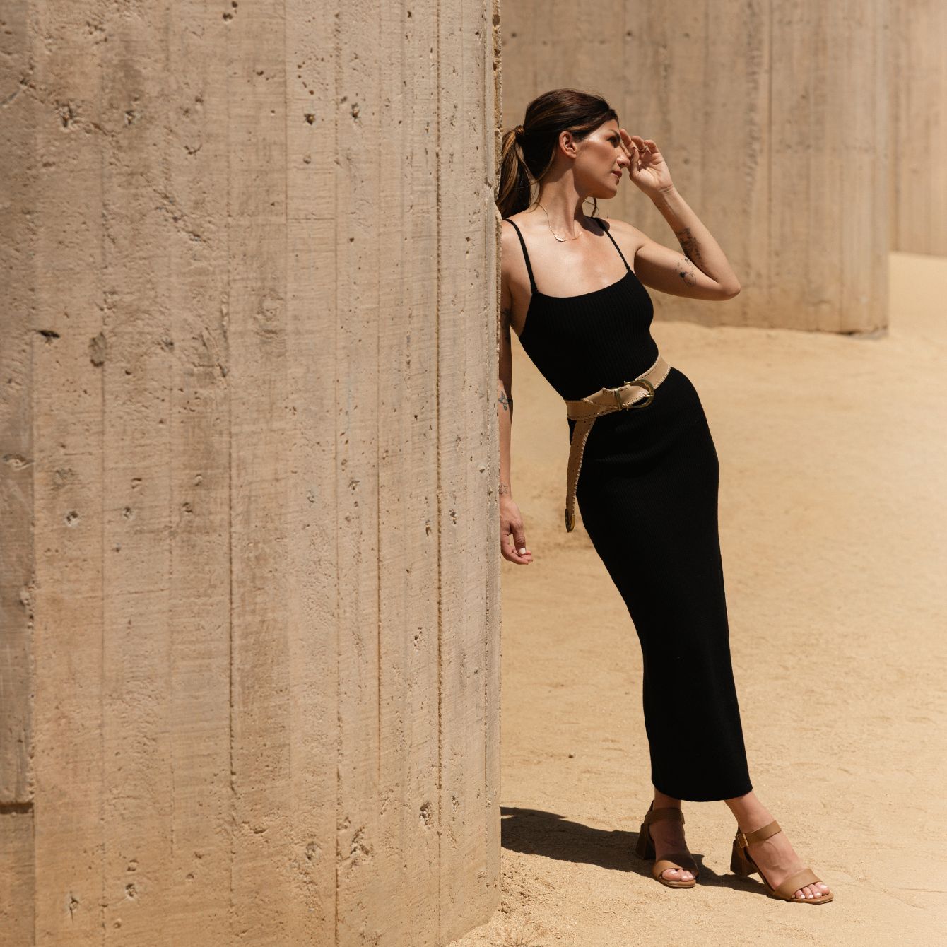 Stella Go-To Block Heel Sandal Black 8