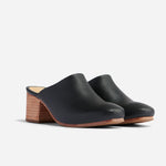 All-Day Heeled Mule Black — Nisolo