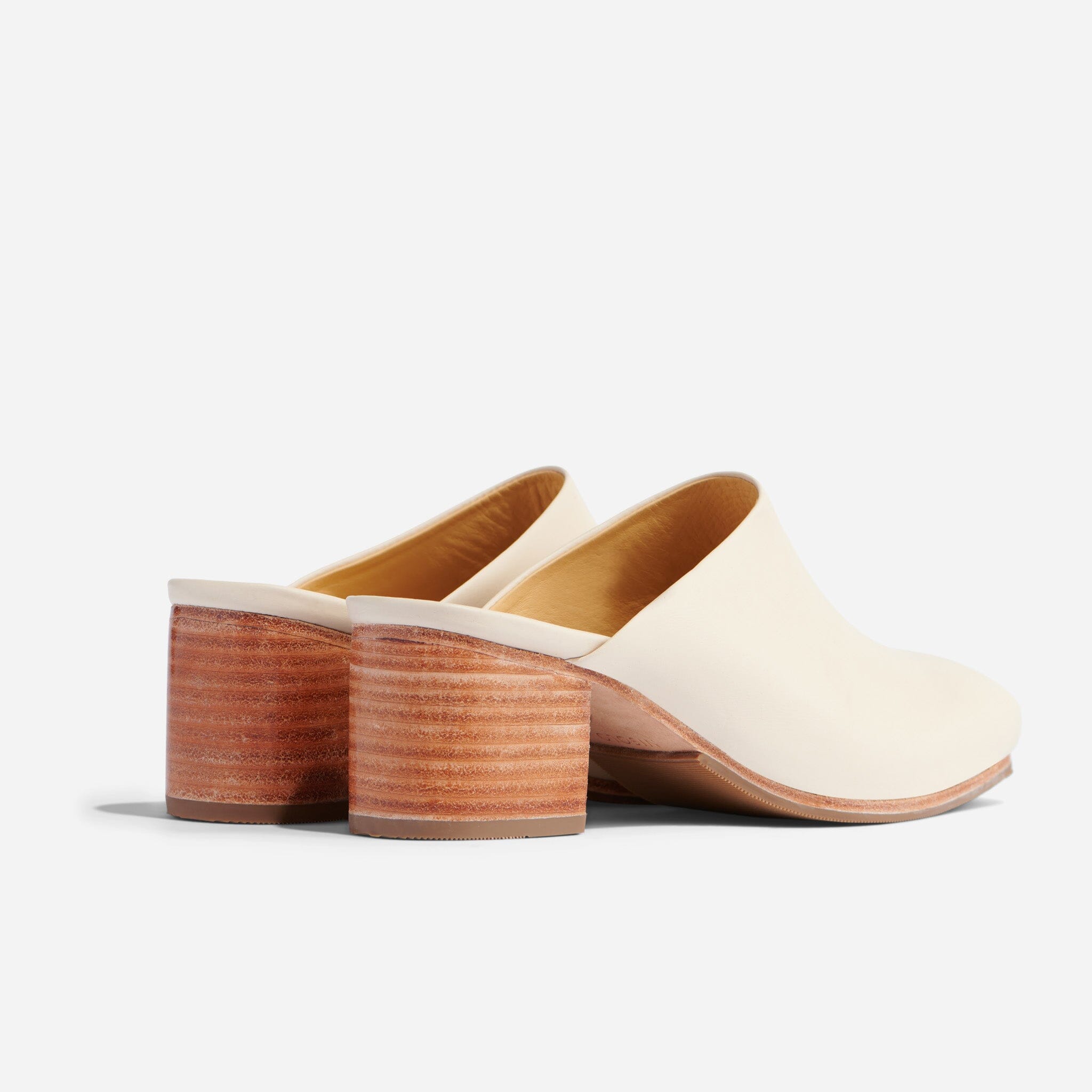 新品本物_Fot wood heel mules octagon 靴