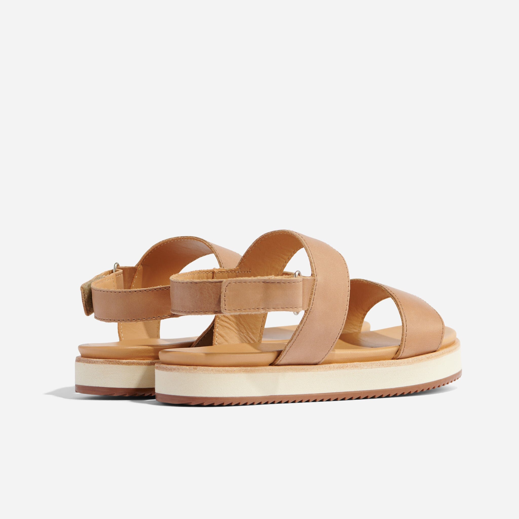 Go-To Flatform Sandal Almond Women's Leather Sandal Nisolo 