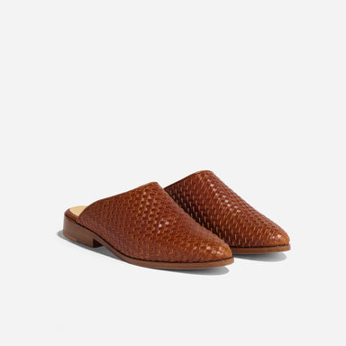 Nisolo - Ama Woven Mule Woven Brandy