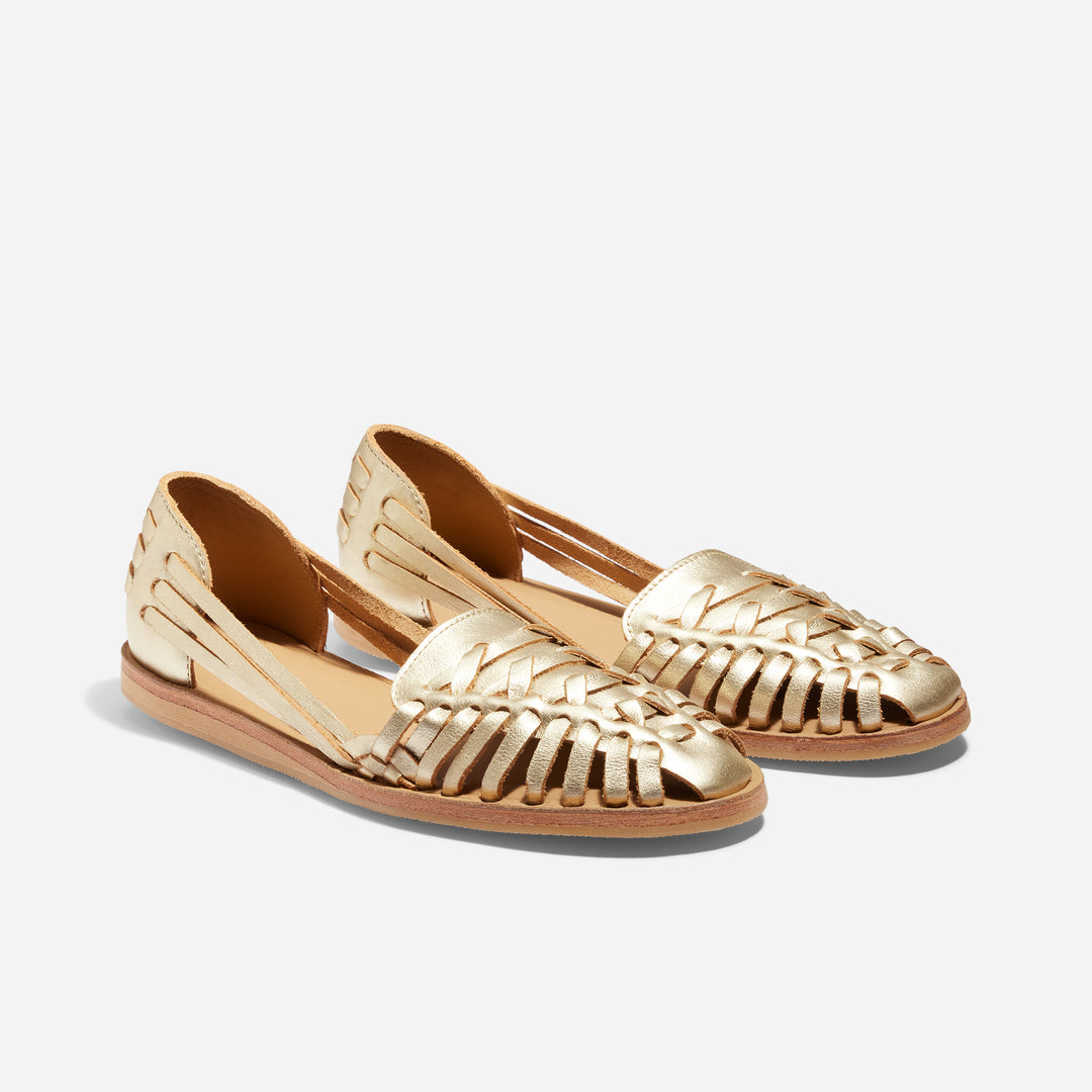 Gold Women's Huarache Sandal