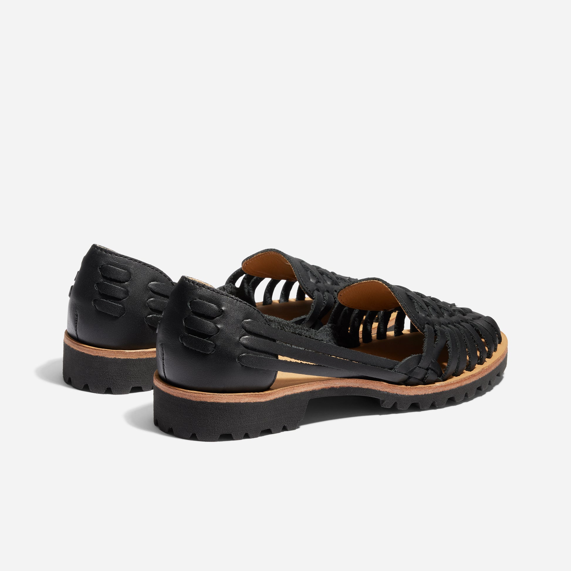 Women's Huarache Lug Sandal Black