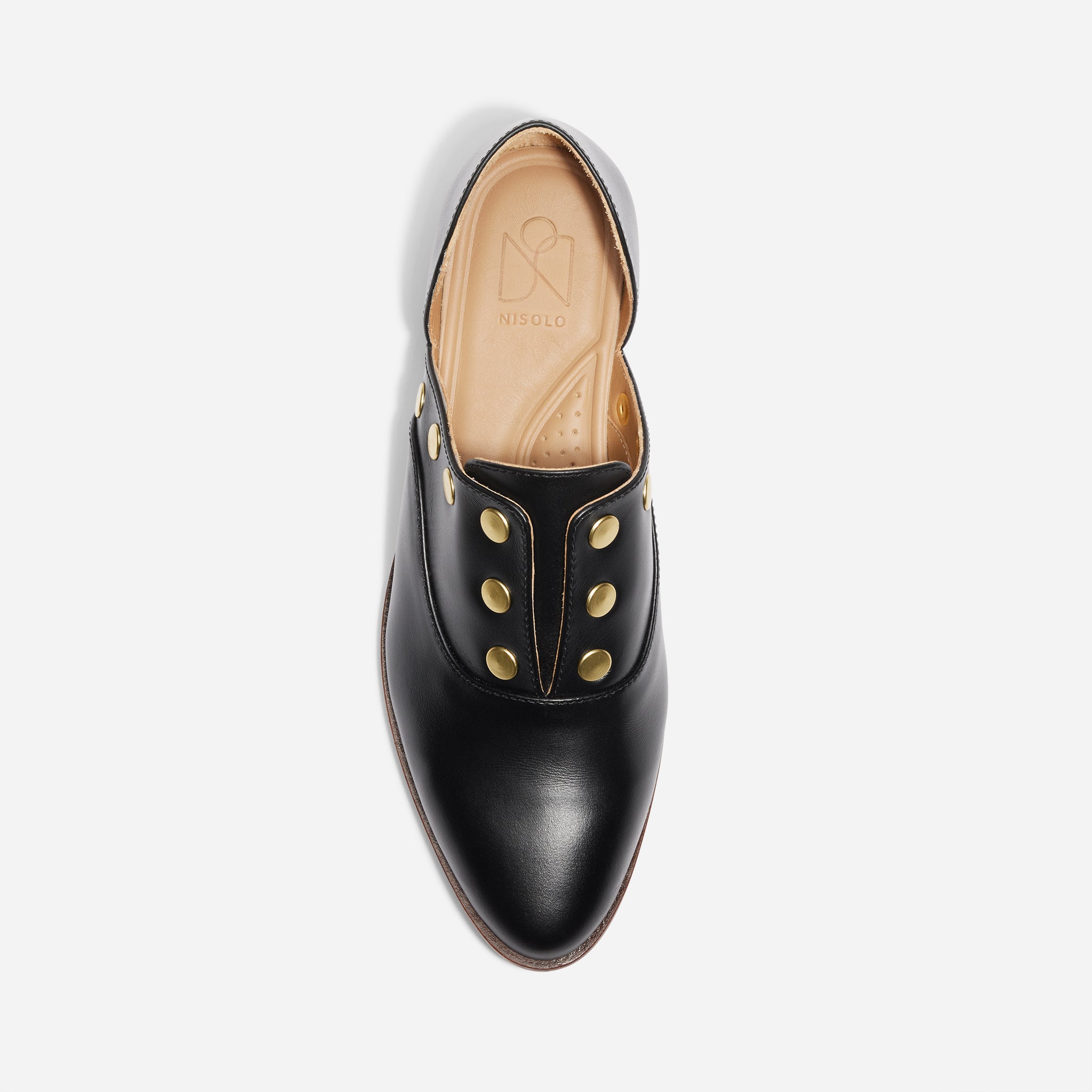Emma d'Orsay Studded Oxford Black – Nisolo