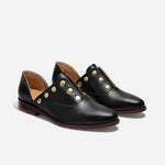 Emma d'Orsay Studded Oxford Black