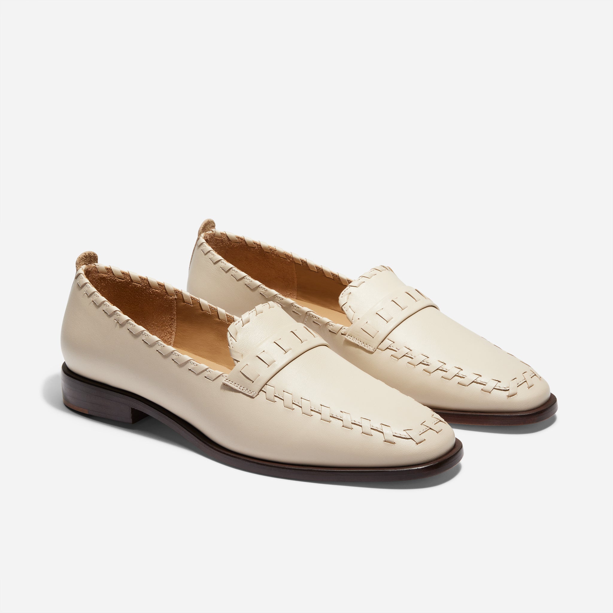 【美品・ほぼ未使用】Level-M056-117 Lidia Whipstitch Loafer Pearl – Nisolo