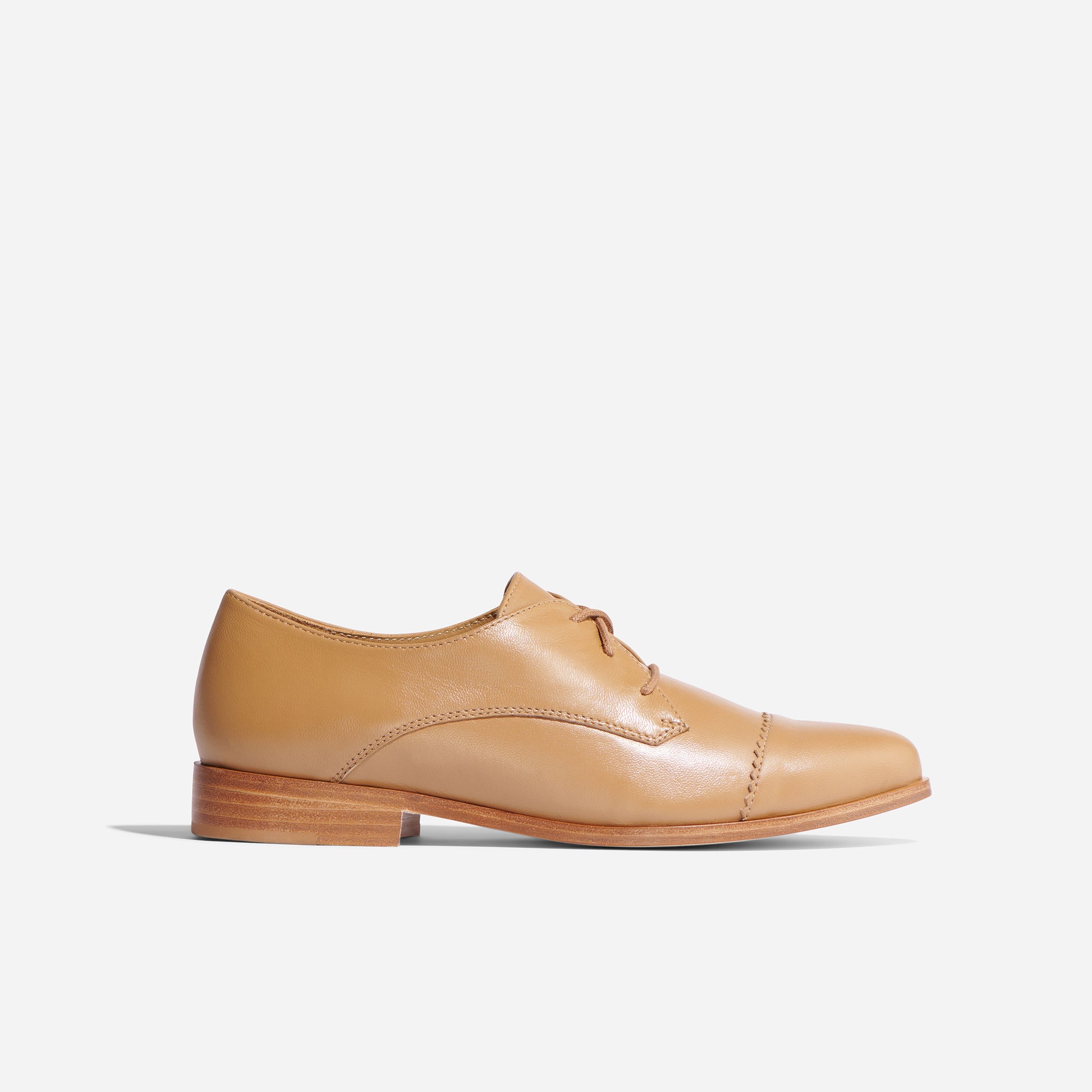 Emilia Cap Toe Oxford Almond - Main Image