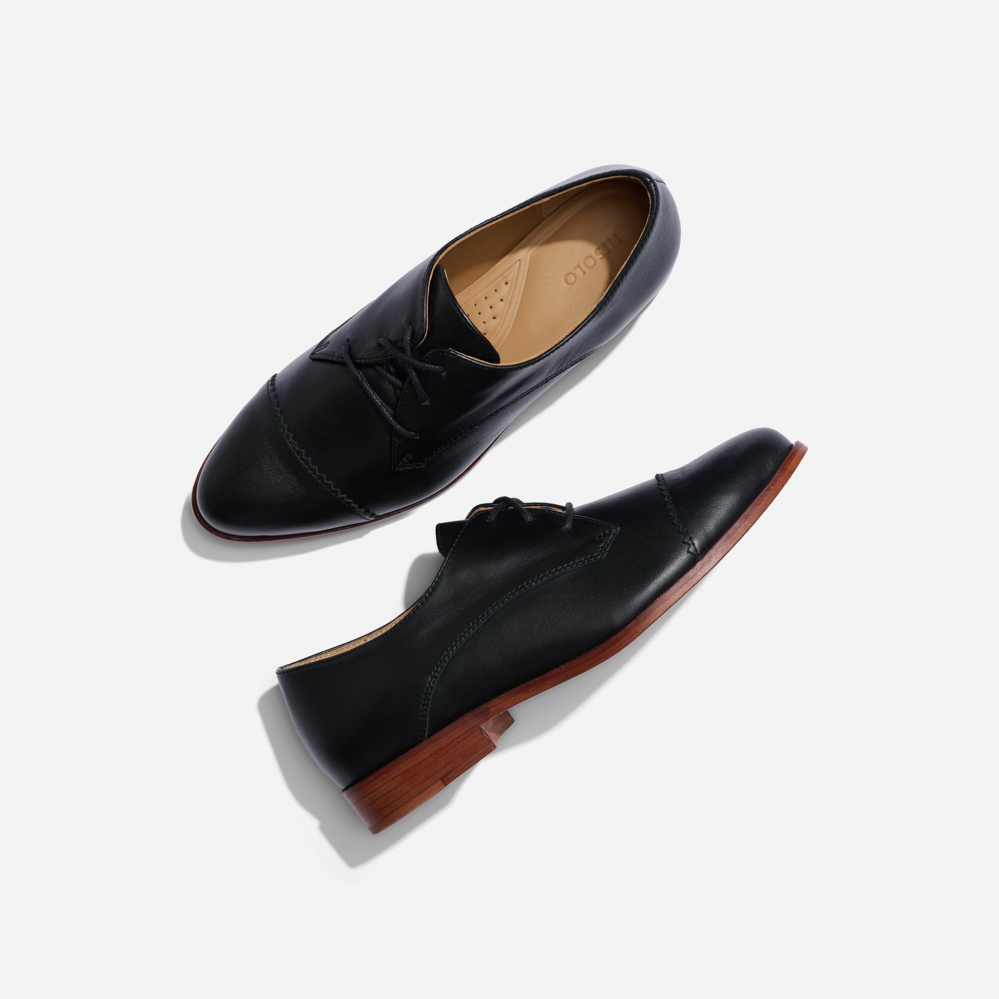 Emilia Cap Toe Oxford Black 8 Emilia Cap Toe Oxford Black 8