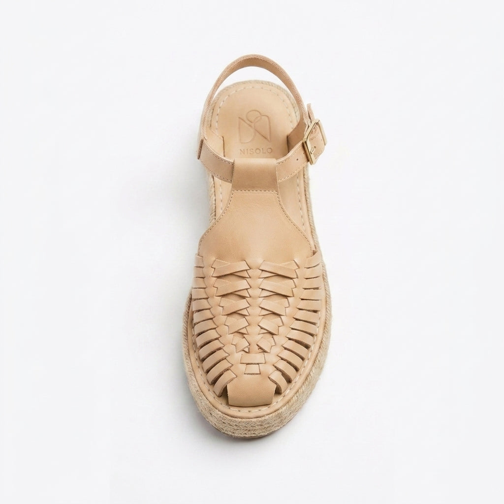 Almond Snake Women's Huarache 2.0 Sandal | Nisolo