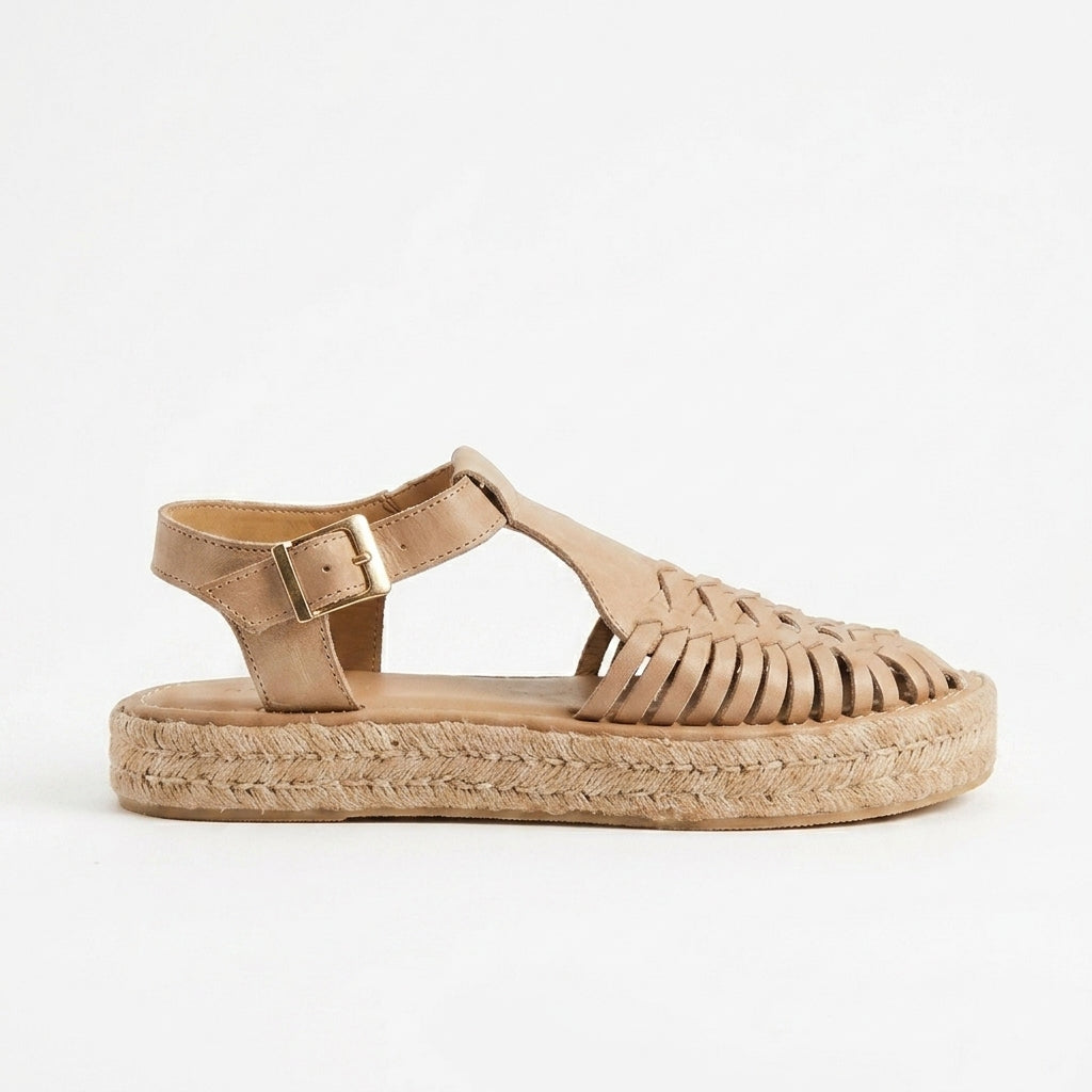 Almond Snake Women's Huarache 2.0 Sandal | Nisolo