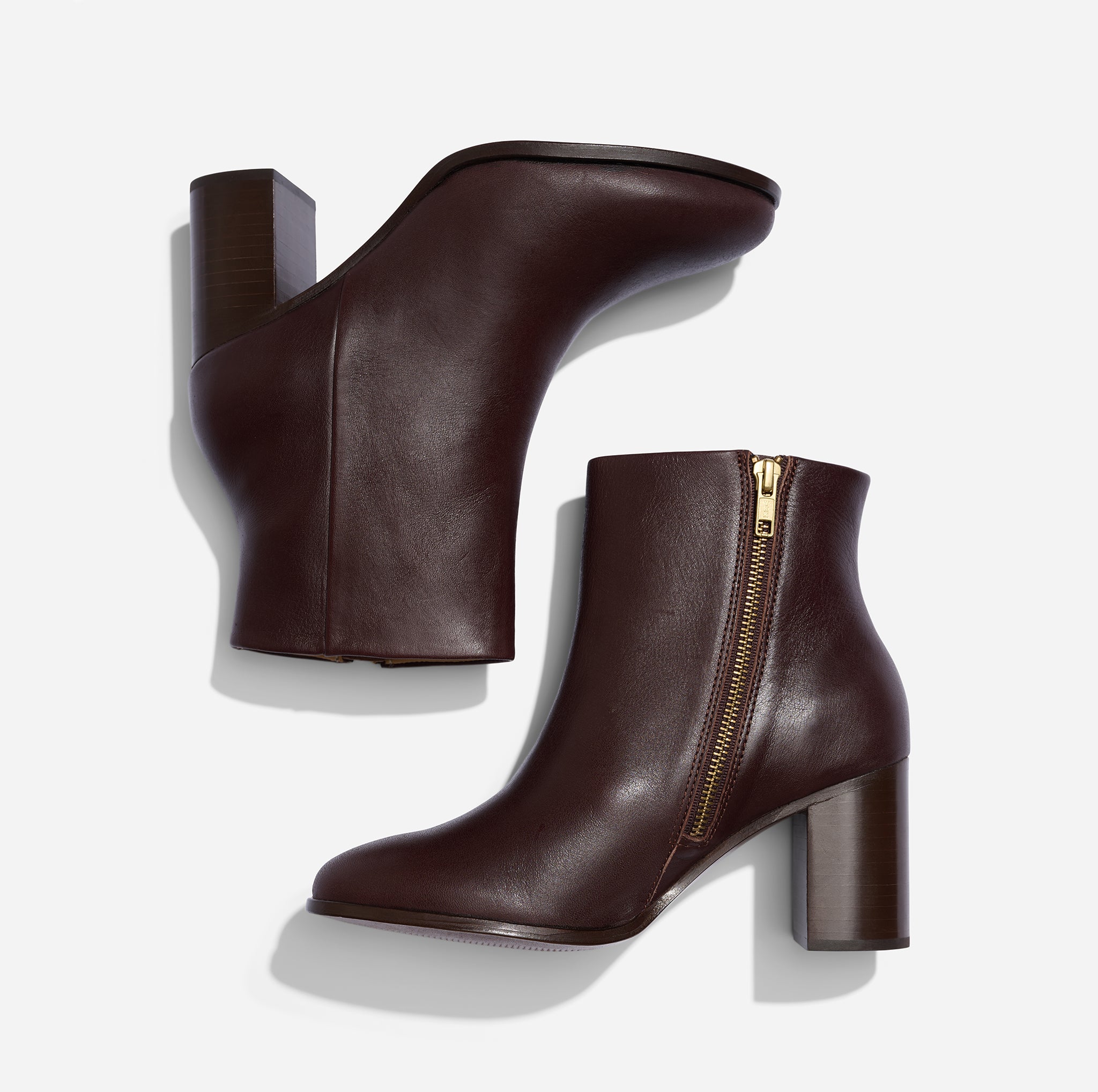 Lia Heeled Bootie Wine – Nisolo