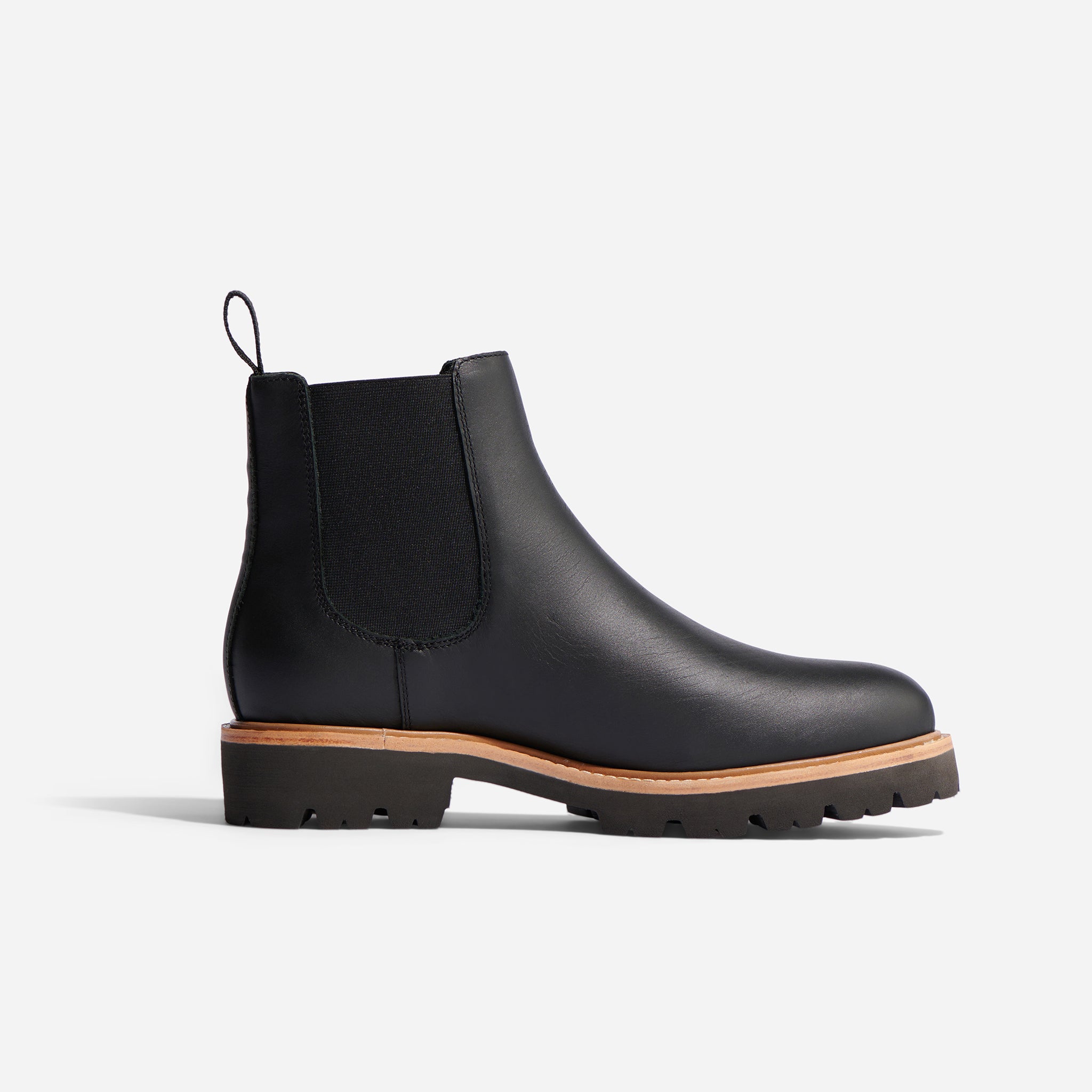 Go-To Lug Chelsea Boot Black | Nisolo