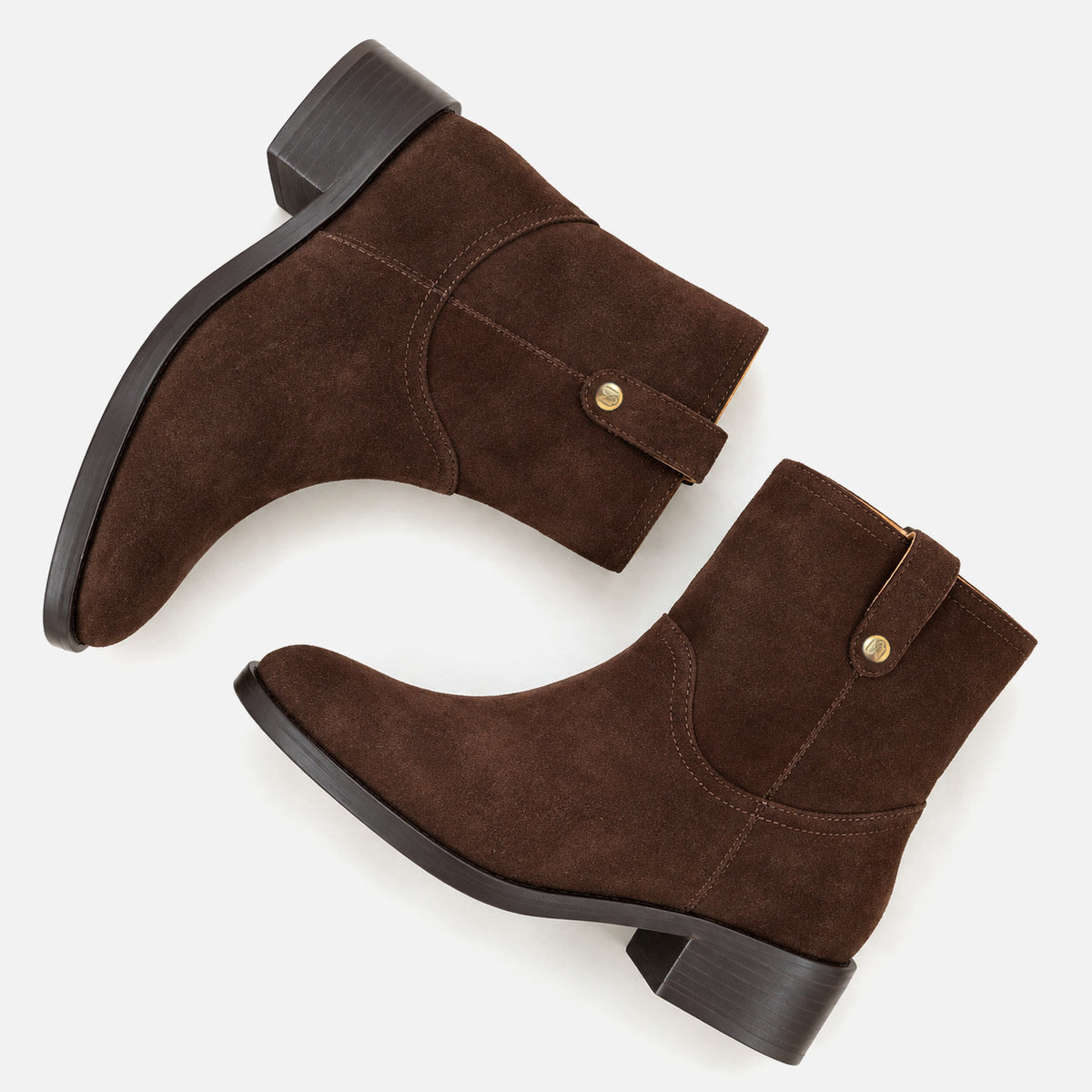Viola Moto Boot Brown Suede