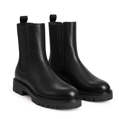Go-To Lug Mid Chelsea Boot Black