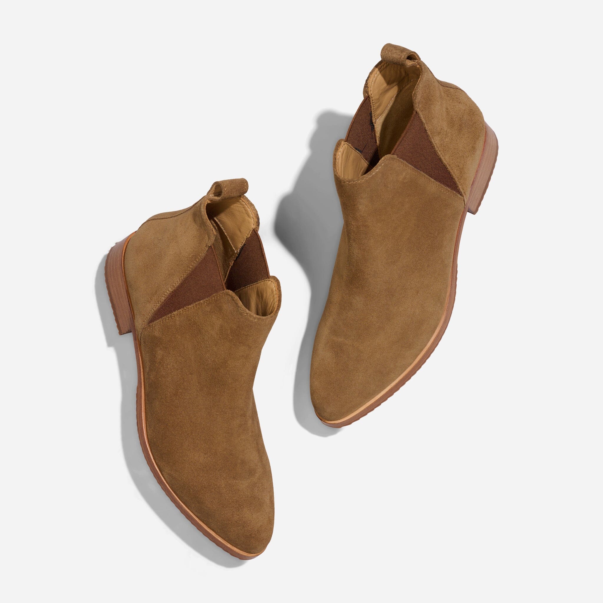 Eva Everyday Chelsea Boot Taupe-Suede Nisolo 