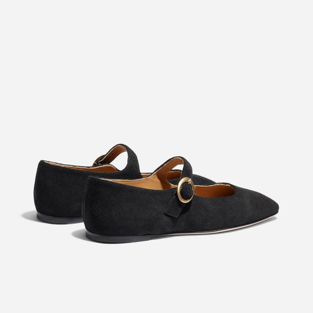 Lola Mary Jane Black Suede – Nisolo