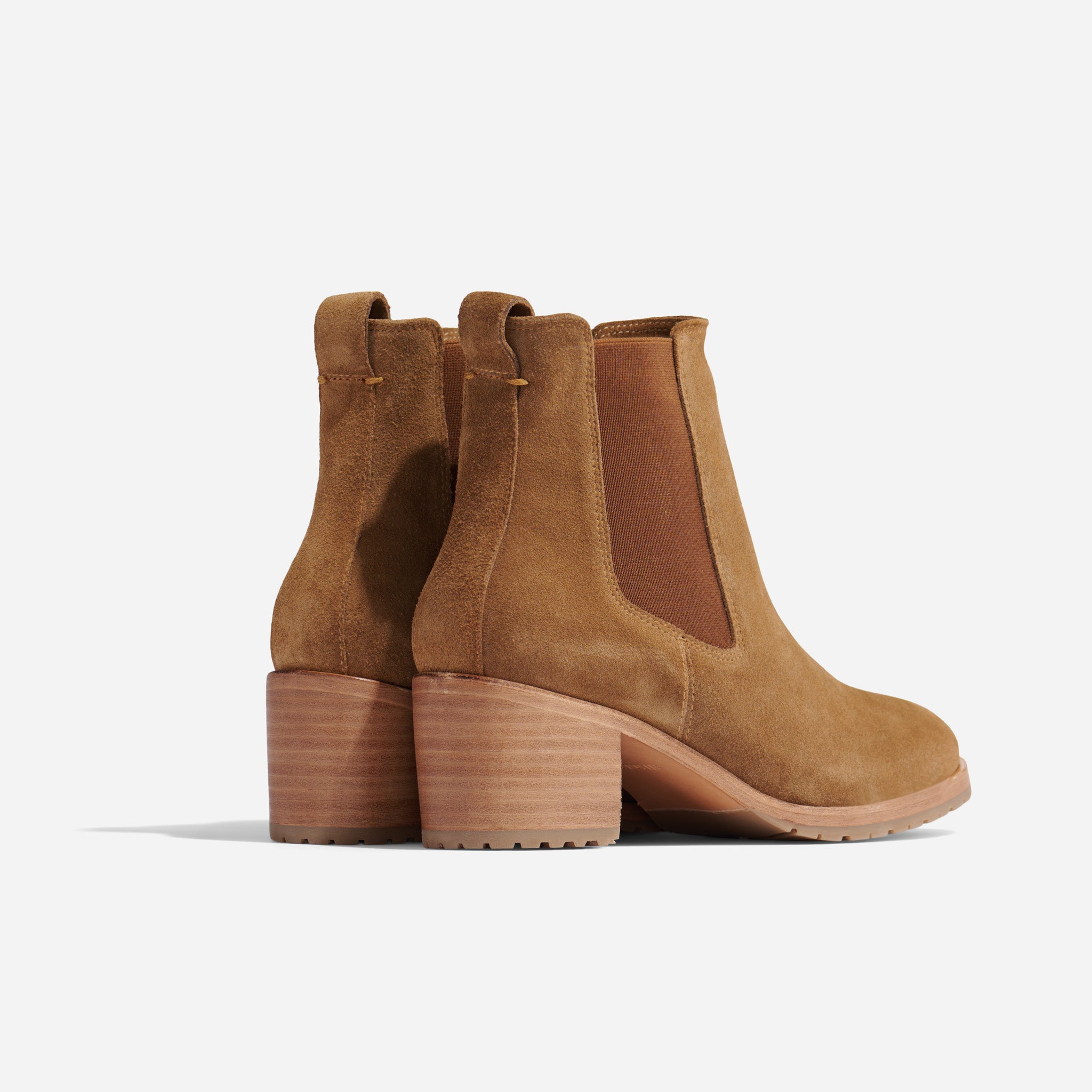 Ana Go-To Heeled Chelsea Boot Taupe Suede - Main Image