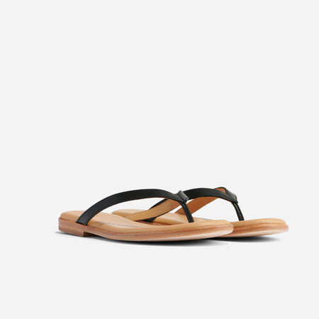 Black flip flops for men – Nikolasandals