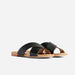 Catalina Slide Sandal Black Women's Leather Slide Sandal Nisolo 