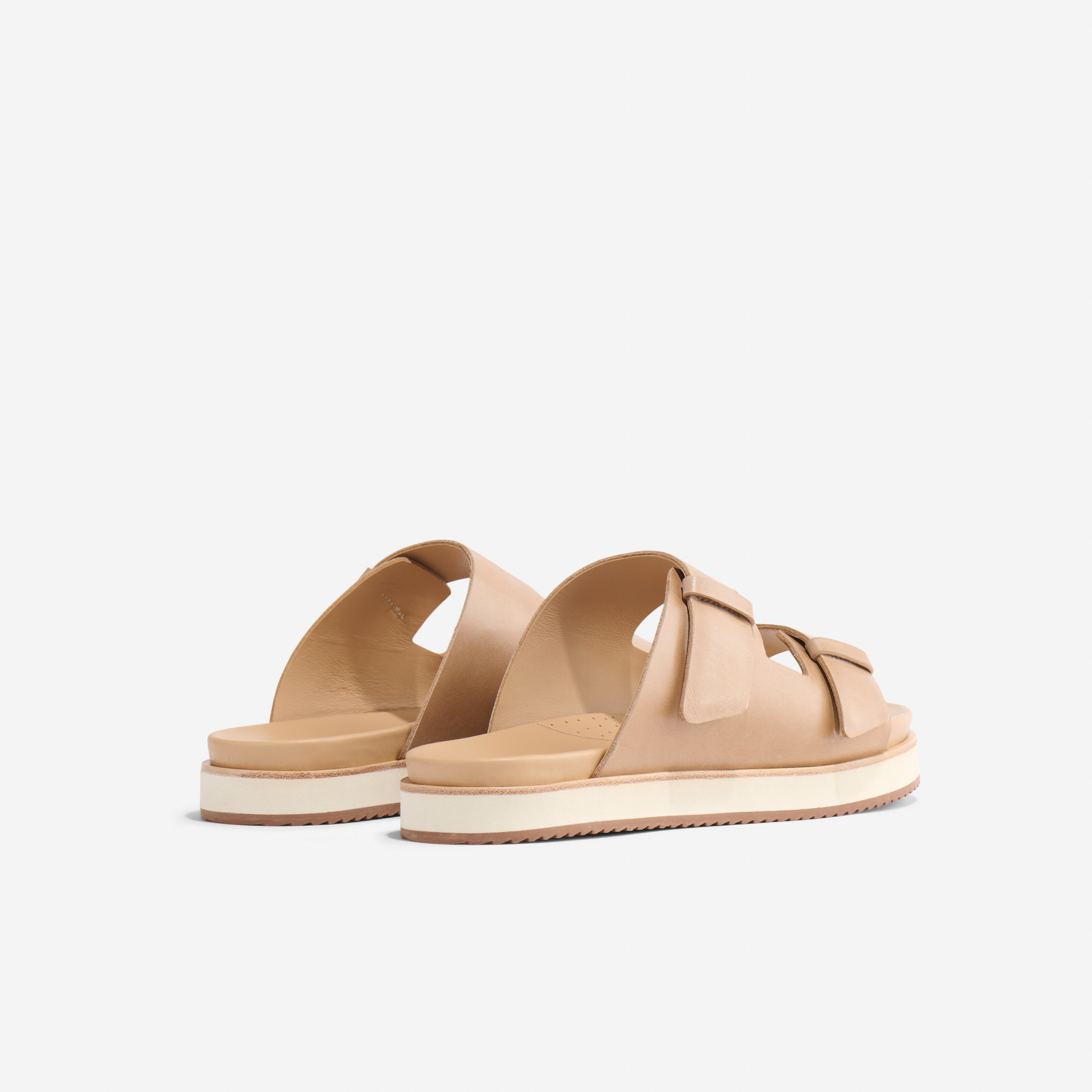 Ella Flatform Slide Almond – Nisolo