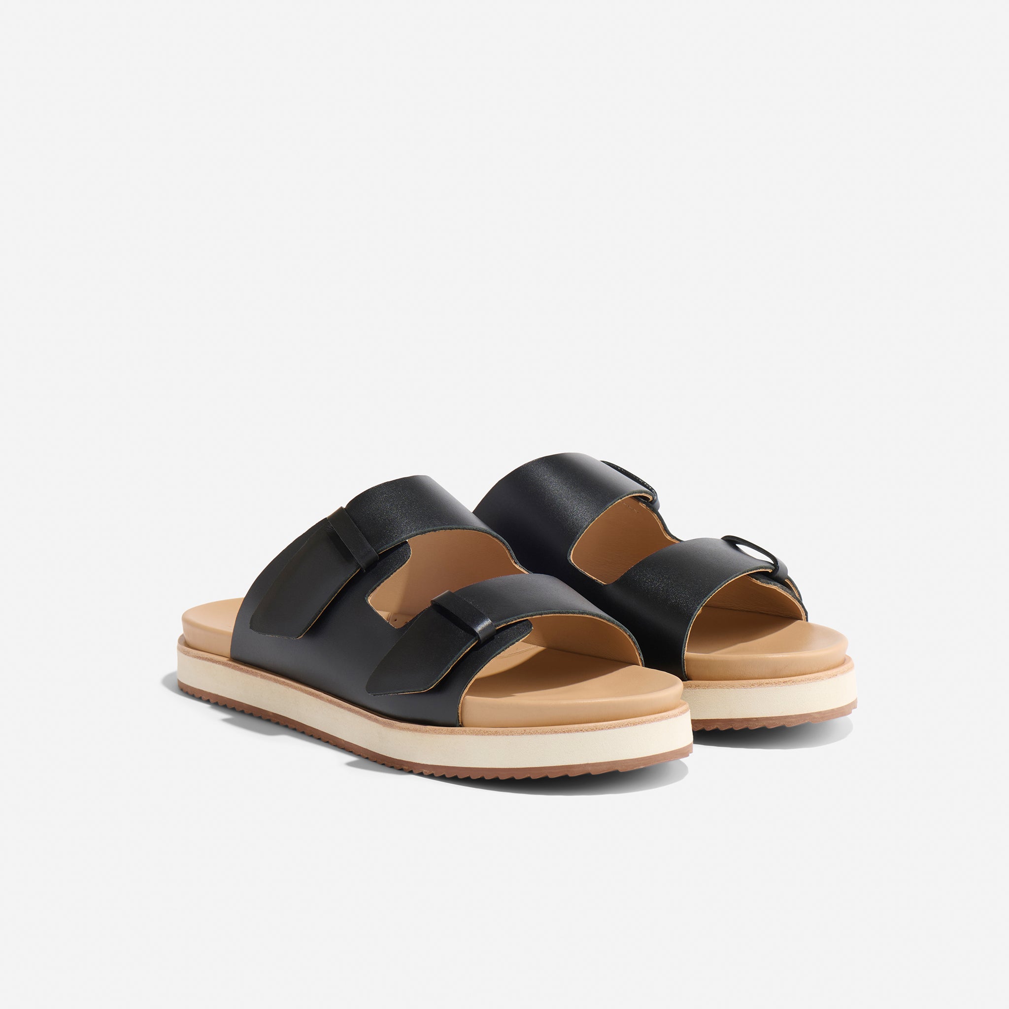 Ella Flatform Slide Black - Main Image