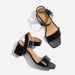 Stella Go-To Block Heel Sandal Black Women's Leather Heel Nisolo 